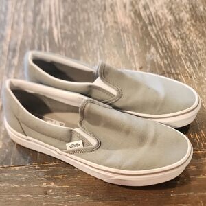 Vans Classic Gray Slip-On Shoes